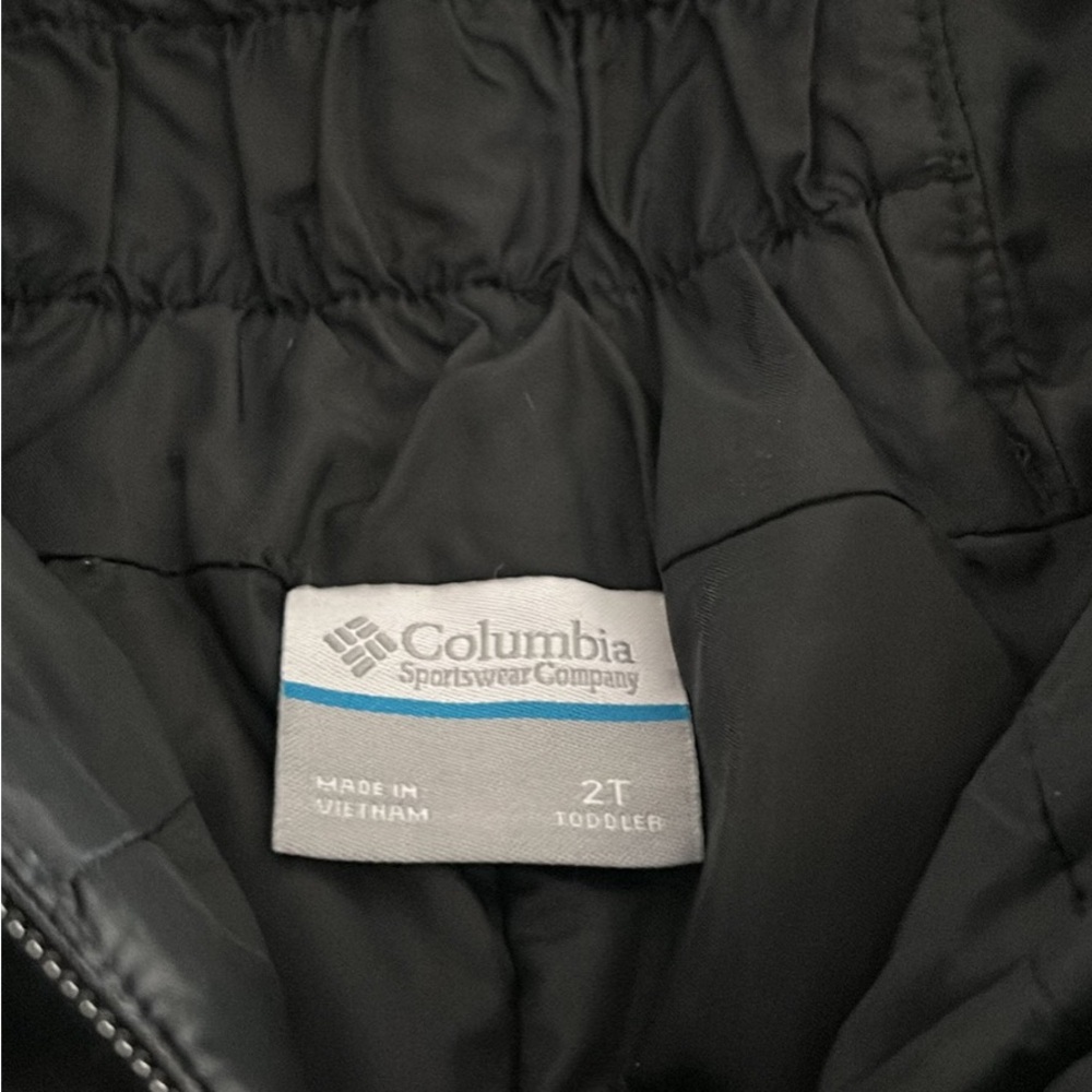 EUC Columbia snow pants bibs black 2T